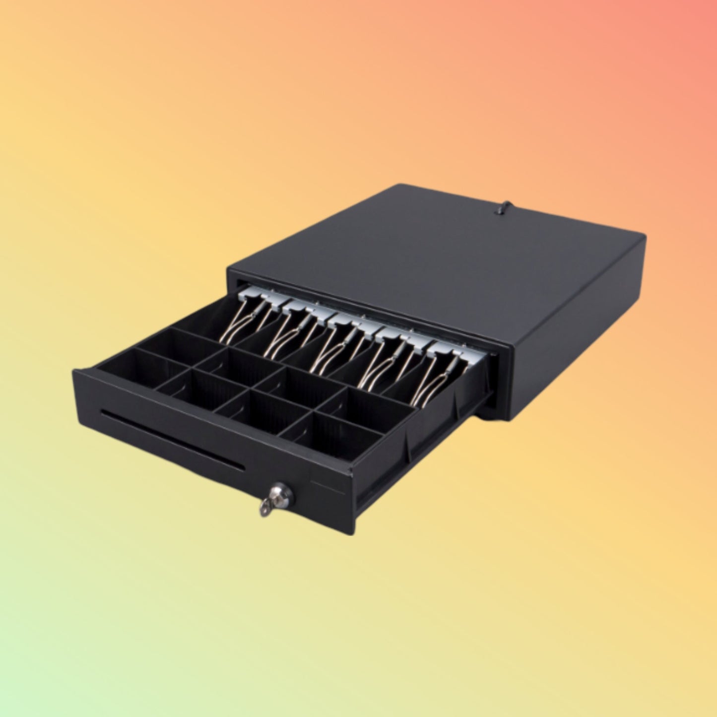 Ibocode Adjustable Cash Drawer, Bill/Coin Tray, Lock Storage, POS Compatible