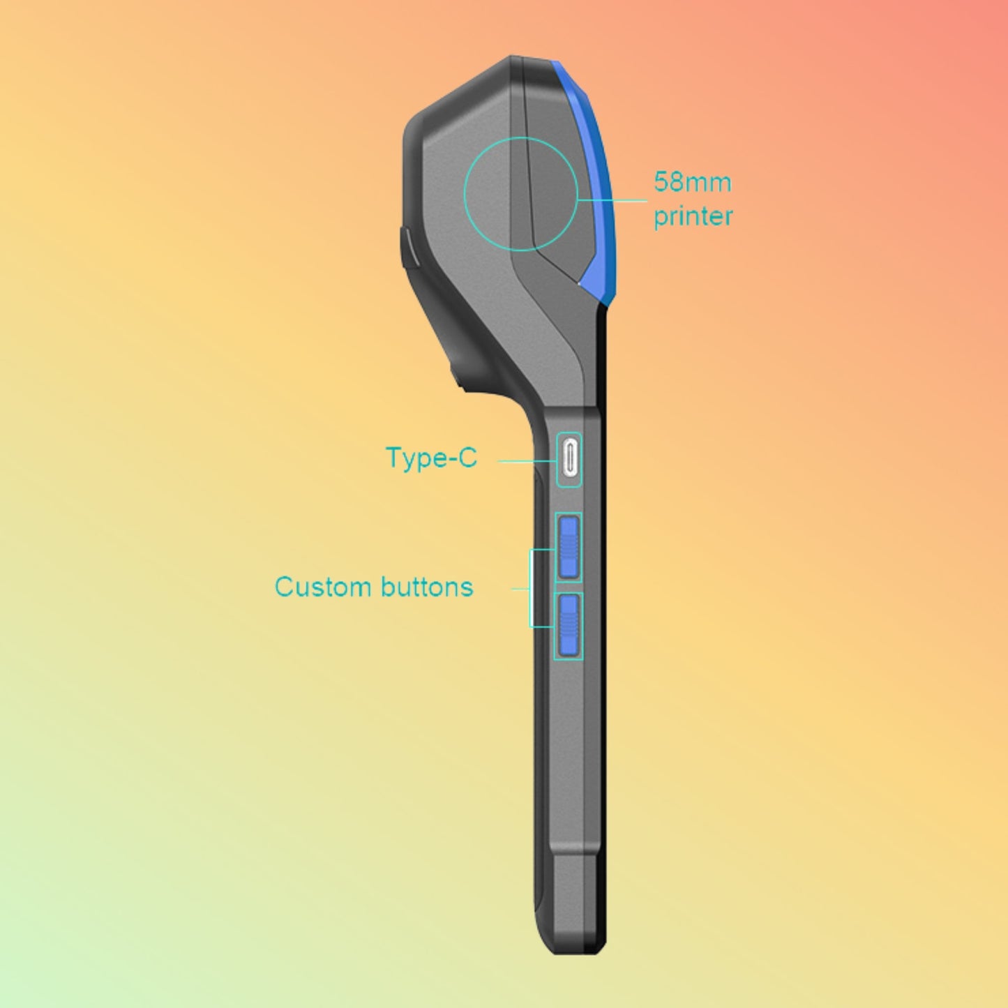 Kingtop KT-V510 Portable Handheld POS Receipt Printer