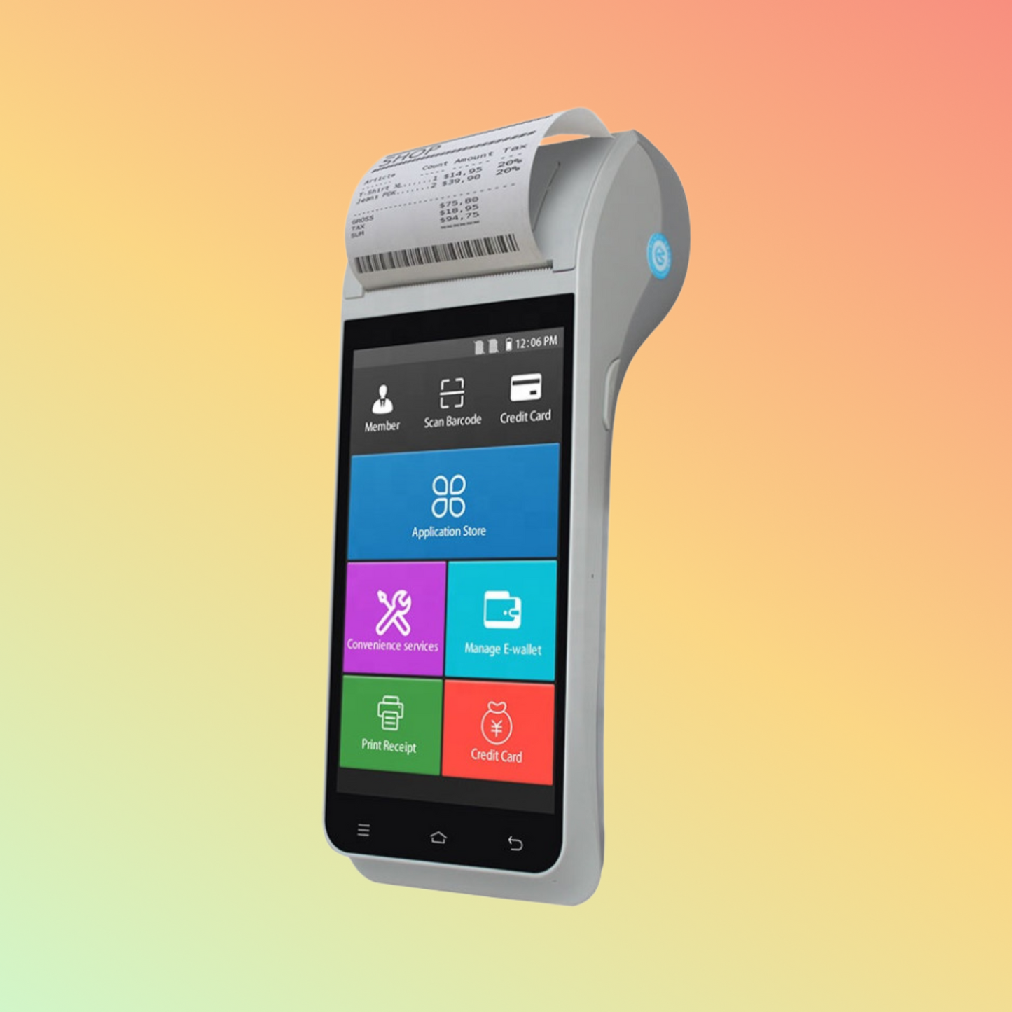 TOTALPOS H-Z91 5.5 inch Portable Android POS Terminal With Thermal Printer