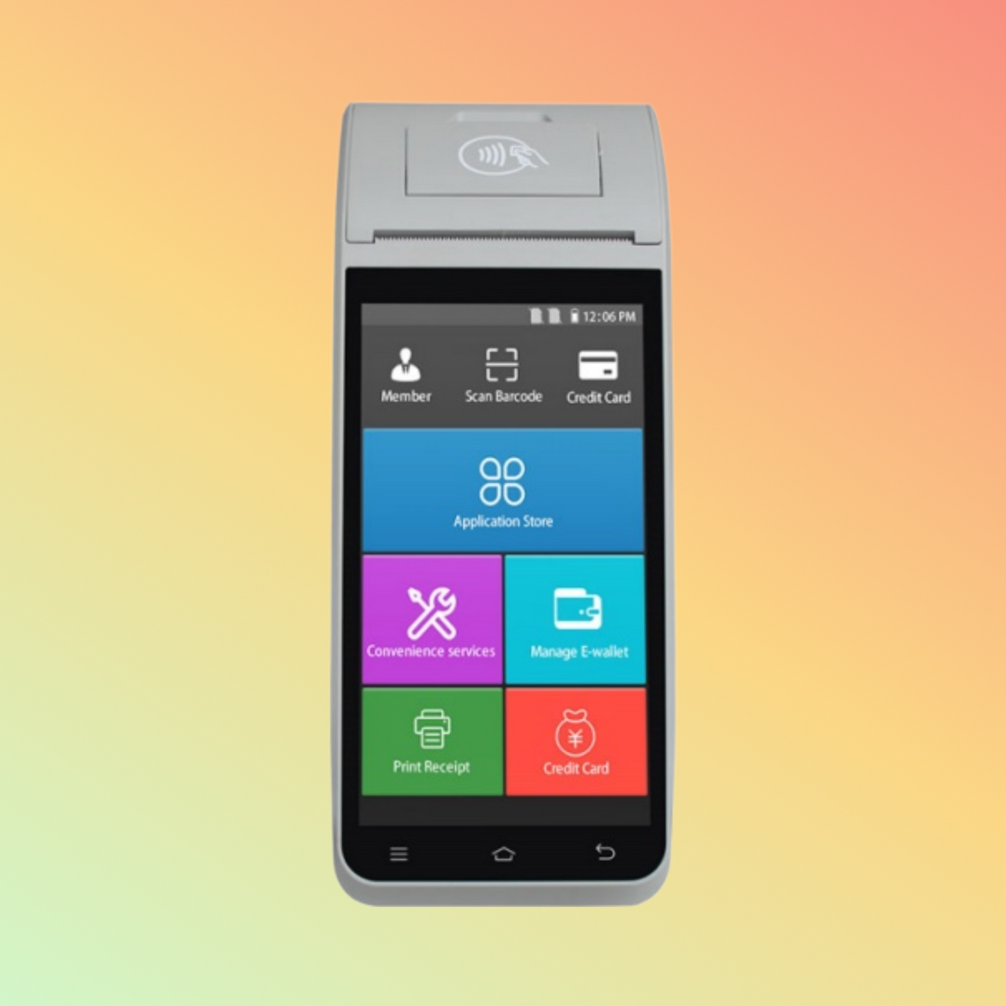 TOTALPOS H-Z91 5.5 inch Portable Android POS Terminal With Thermal Printer