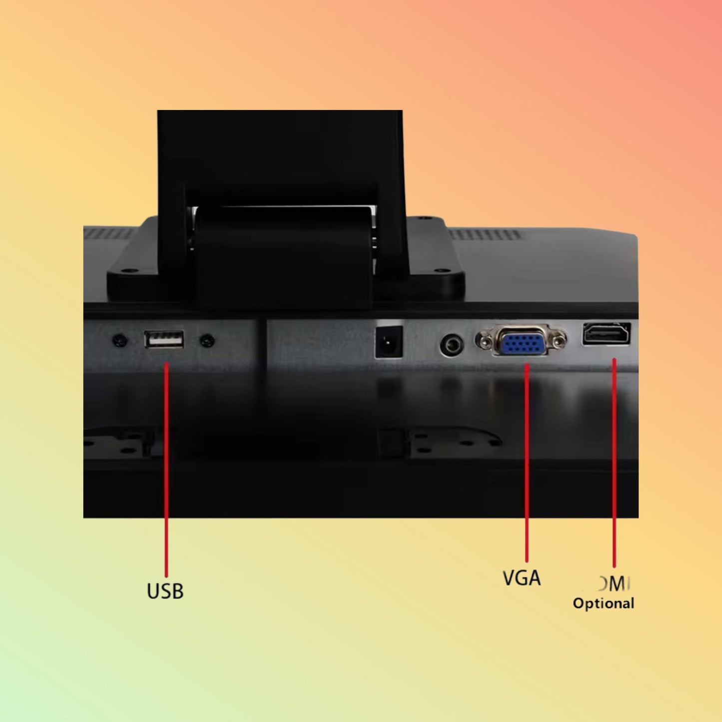 TOTALPOS H-TM1502 15 inch POS Capacitive LCD Touch Screen Monitor