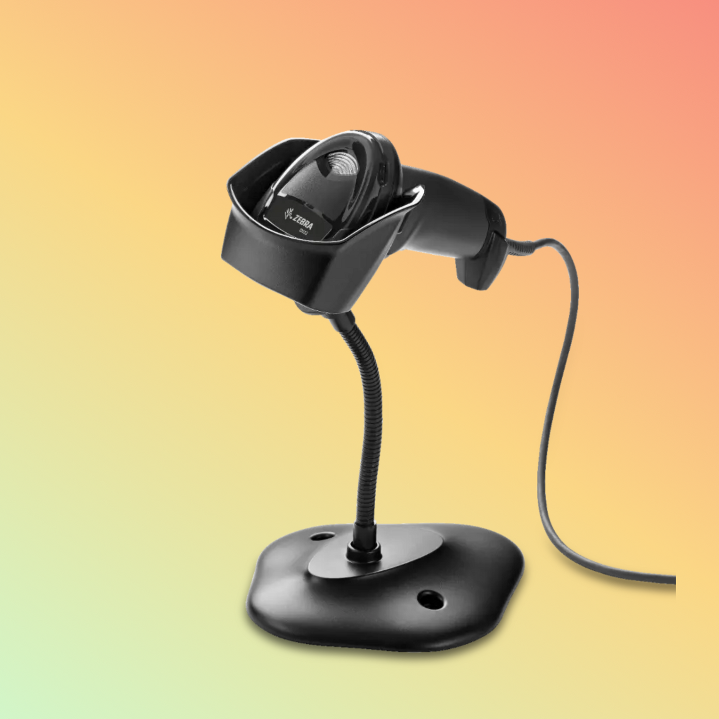 Ergonomic Zebra Symbol DS4308 2D barcode scanner, handheld for easy use across various supermarket applications