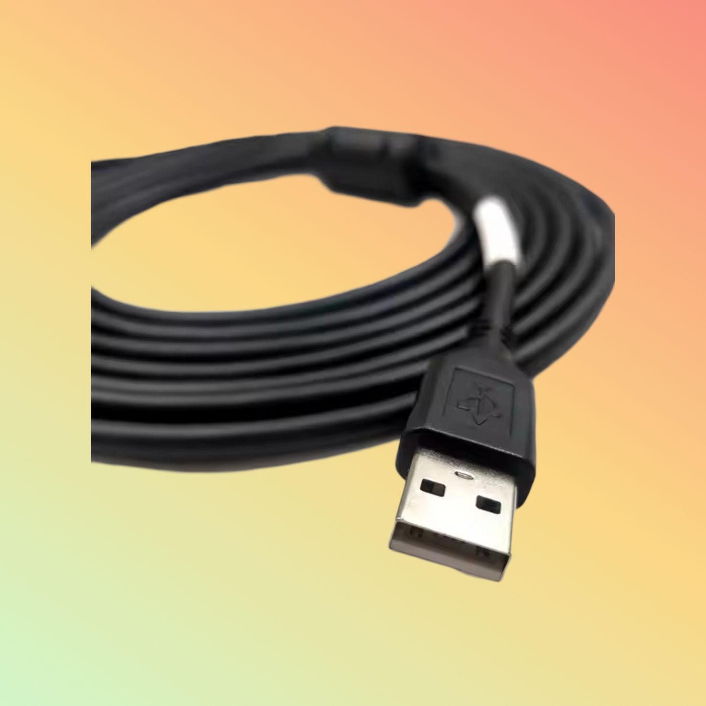 Durable 1-meter USB 2.0 charging cable for Honeywell Vuquest scanners, supports up to 3A for efficient power delivery