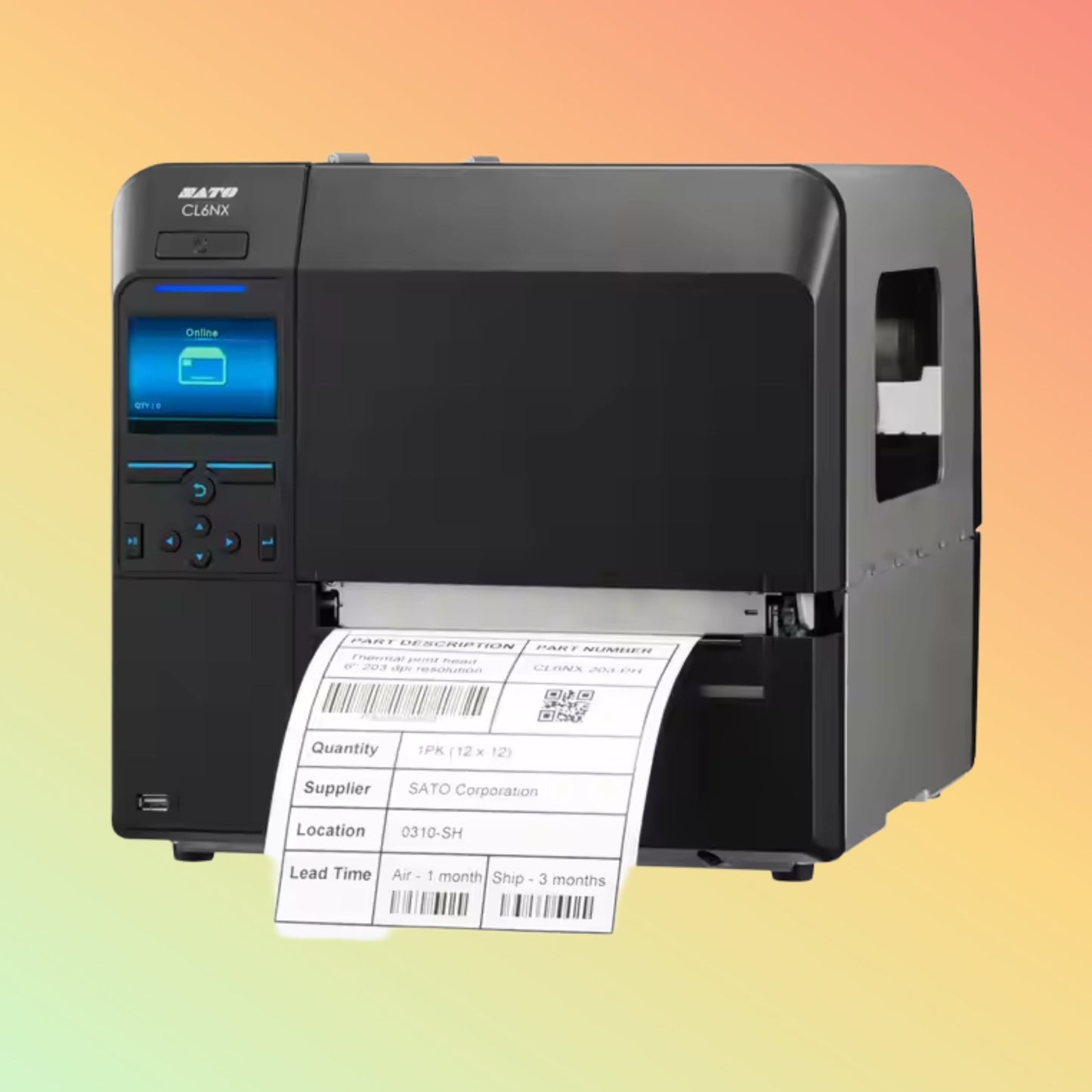 SATO CL6NX Is a 6-inch Industrial Thermal Label Printer
