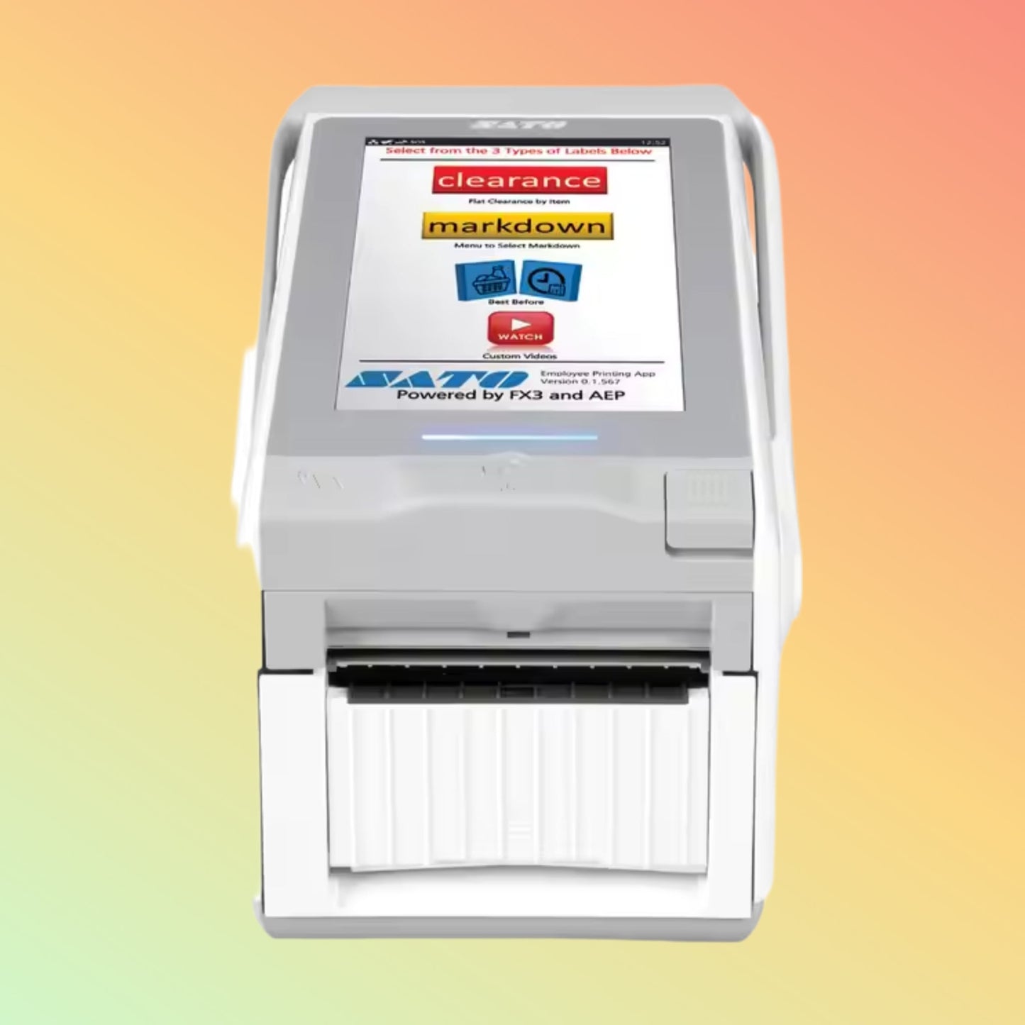 Sato FX3-LX Interactive 7-inch Full-color Touchscreen