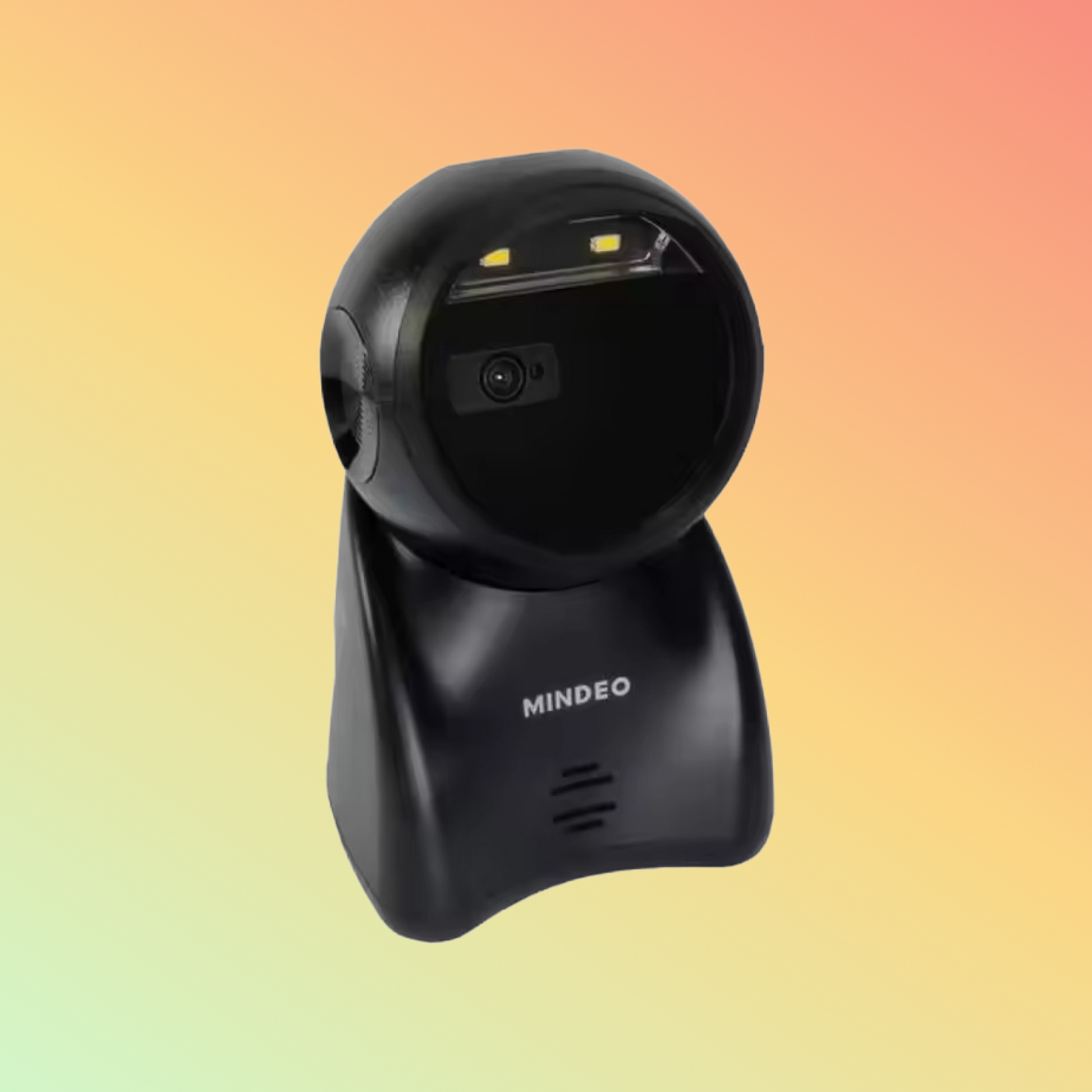 Robust Mindeo scanner with USB connectivity, offers precise scanning of QR and PDF barcodes along with 1D/2D codes.

