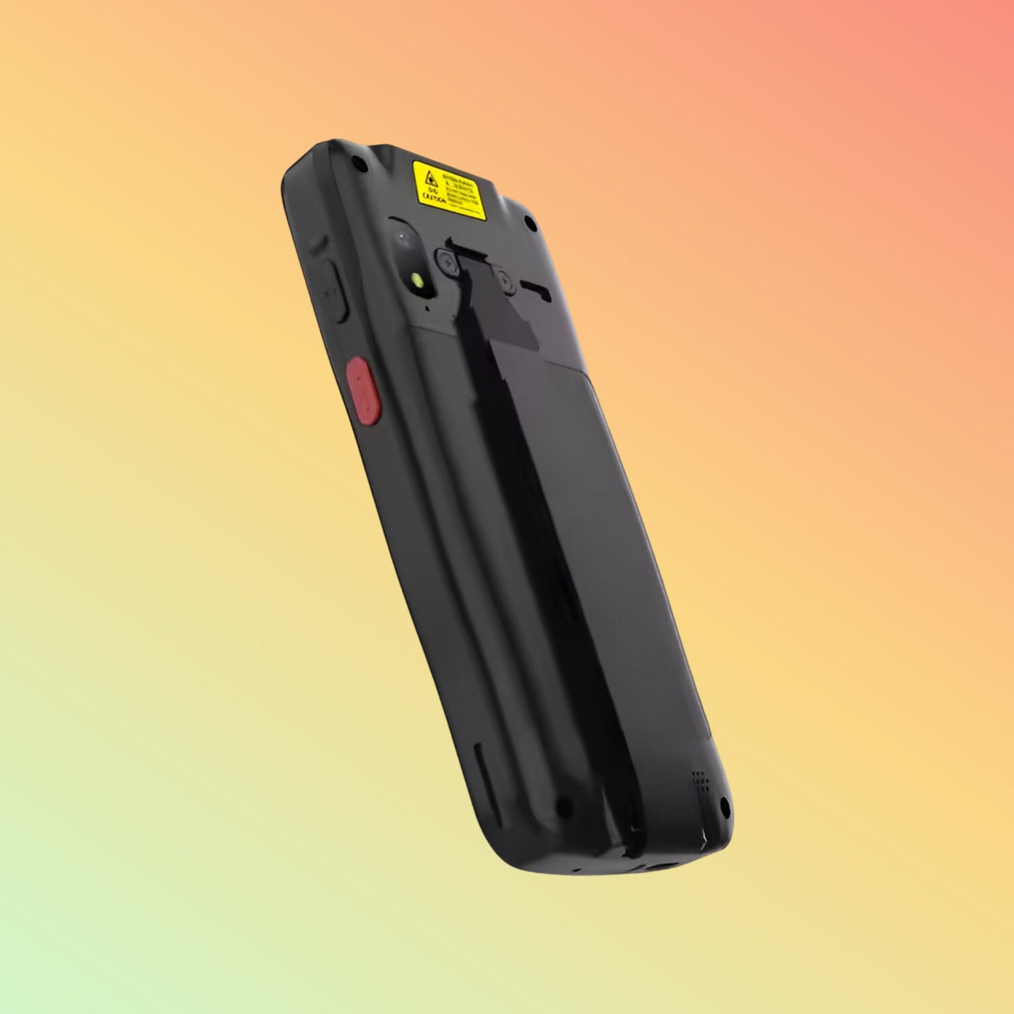 Robust M71 mobile device with Android 9, equipped with a 2D barcode scanner and Bluetooth, ideal for harsh environmental conditions