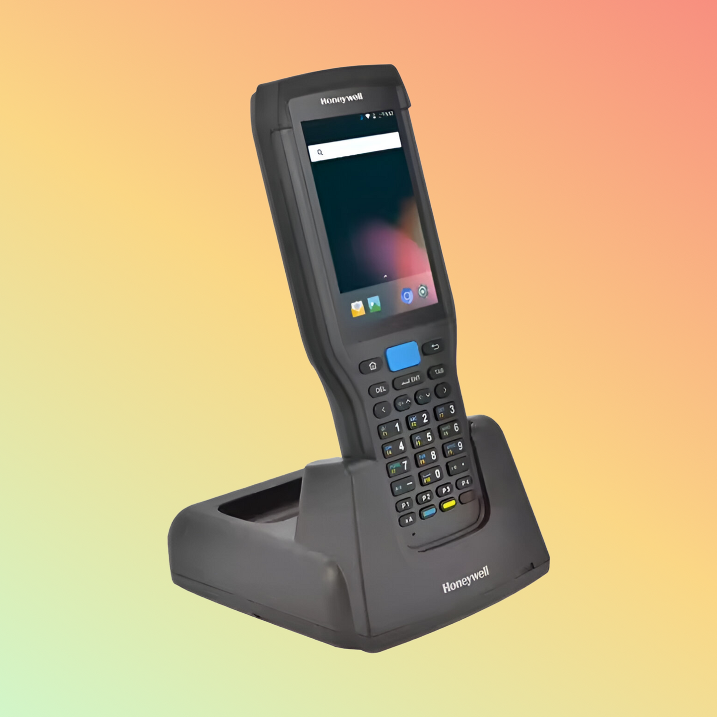 Robust Honeywell EDA60K Android device, equipped with a high-performance 2D barcode scanner for enterprise applications