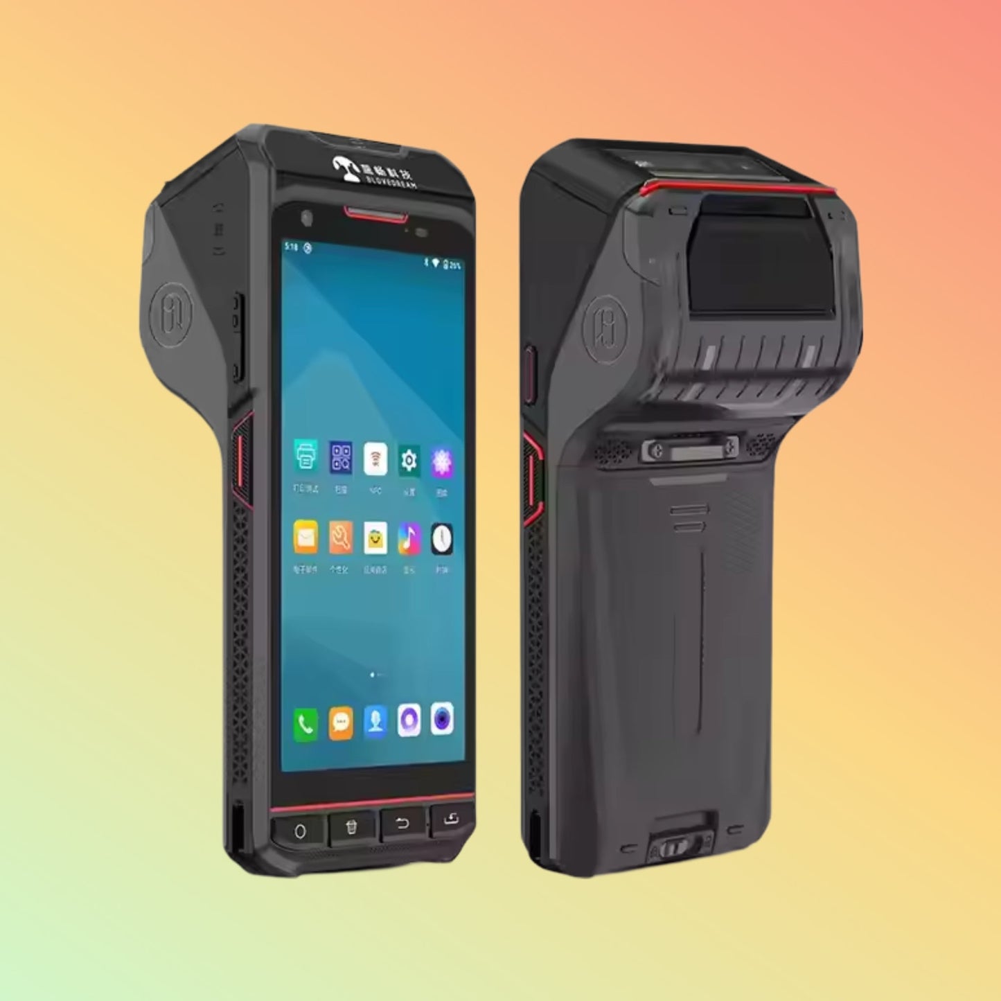 Android 13 POS PDA, 5.5" Screen, 4G, NFC, 2D Scanner, Printer, 64GB