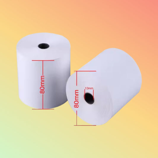Premium POS Thermal Paper Rolls, 80x80, 80x70, 57x40mm for Cash Registers