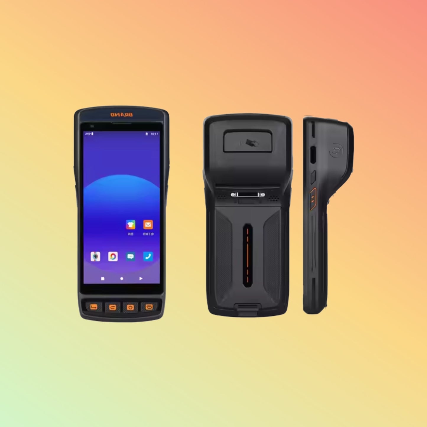 Android 10/13 PDA with 1/2D Scanner, 4G/WiFi/NFC, IP65, Printer