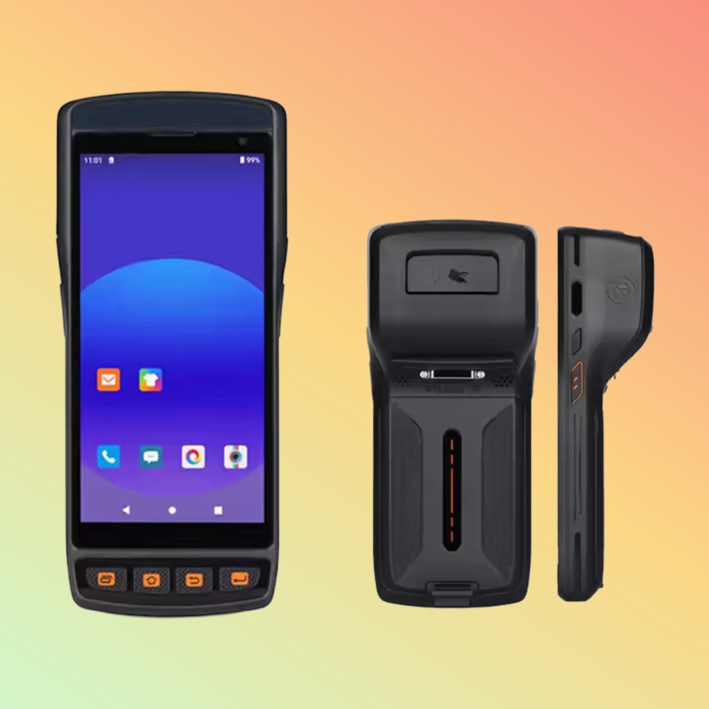 Android 10/13 PDA with 1/2D Scanner, 4G/WiFi/NFC, IP65, Printer