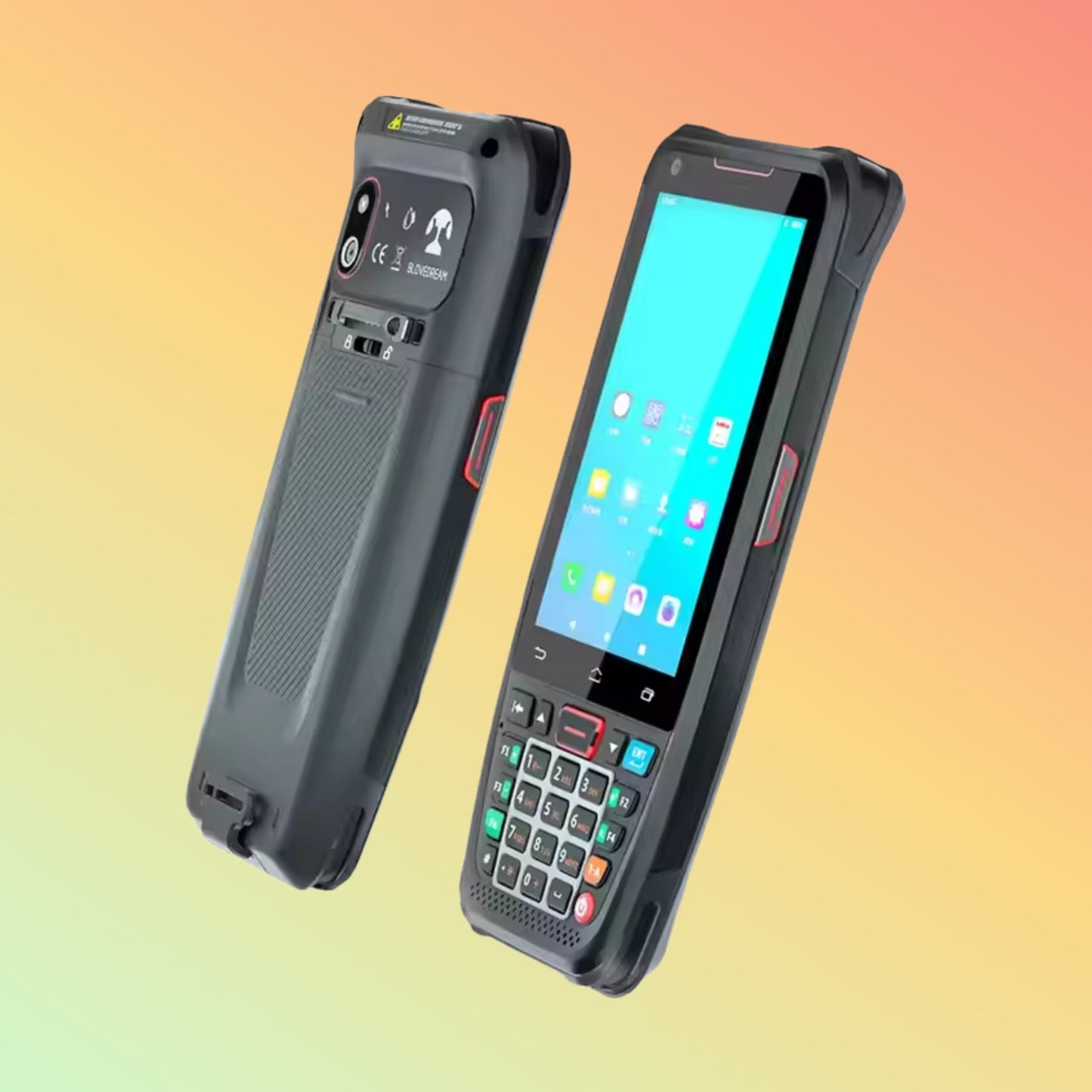 Rugged Android 4G PDA: NFC, Barcode Scanner, 4500mAh Battery