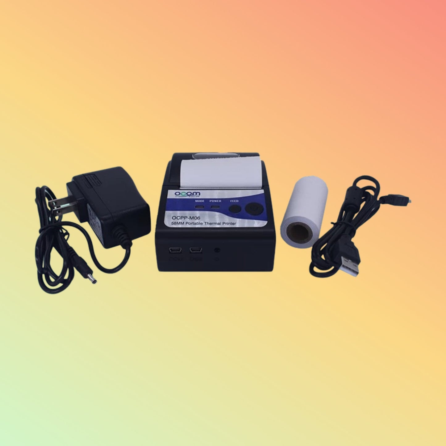 Ocom (OCPP-M06) 58mm Mini Portable Thermal Receipt Printer