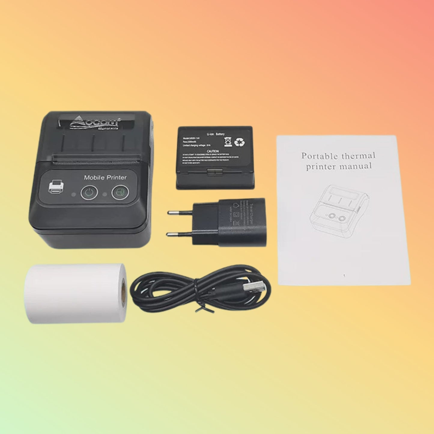 Ocom (OCPP-M13) Mini Portable 58mm Bluetooth Thermal Printer