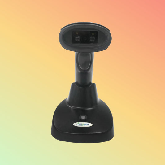 Ocom (OCBS-W239) High Performance HandHeld 2D Wireless Barcode Scanner with Cradle