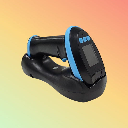 Ocom (OCBS-W240) Handheld Wireless 1D 2D Barcode Scanner With Charging Base