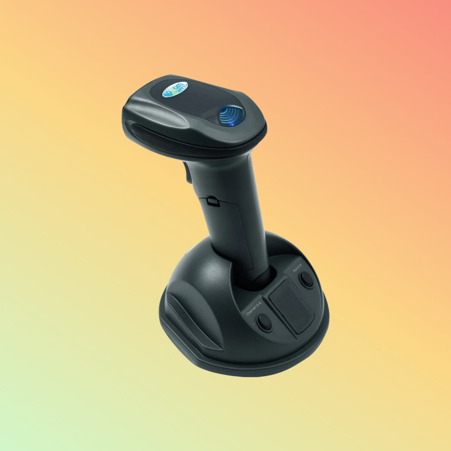 Ocom (OCBS-W800) 433Mhz wireless 32bit laser barcode scanner with cradle