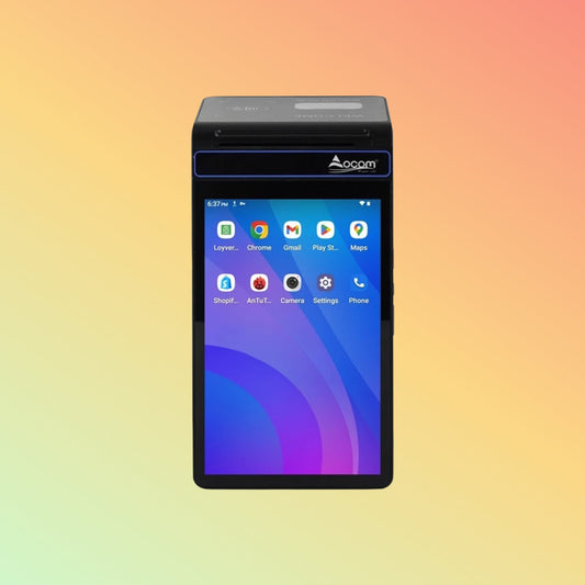 Ocom (POS-T8&T8R) 8" Android POS Terminal with Thermal Label and Receipt Printer