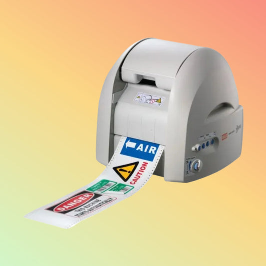 MAX CPM-100G5 – All-in-One Color Label Printer, Laminator & Cutter