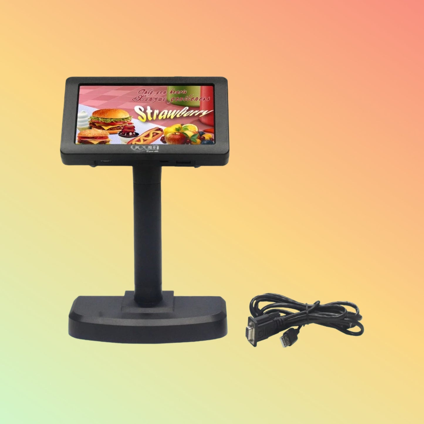 Ocom (LED700) 7" LED Customer Display with split screen display supported