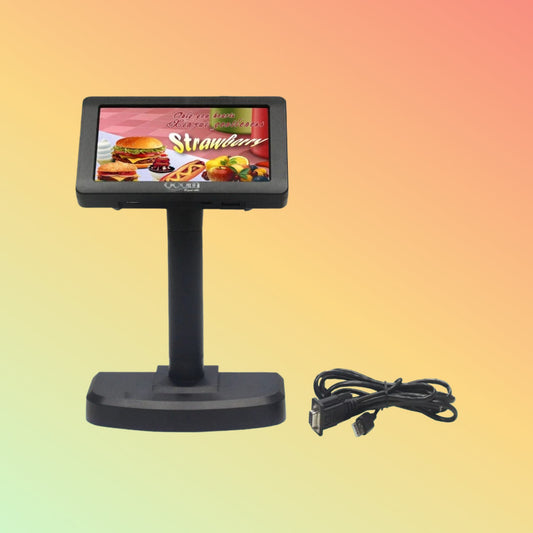 Ocom (LED700) 7" LED Customer Display with split screen display supported