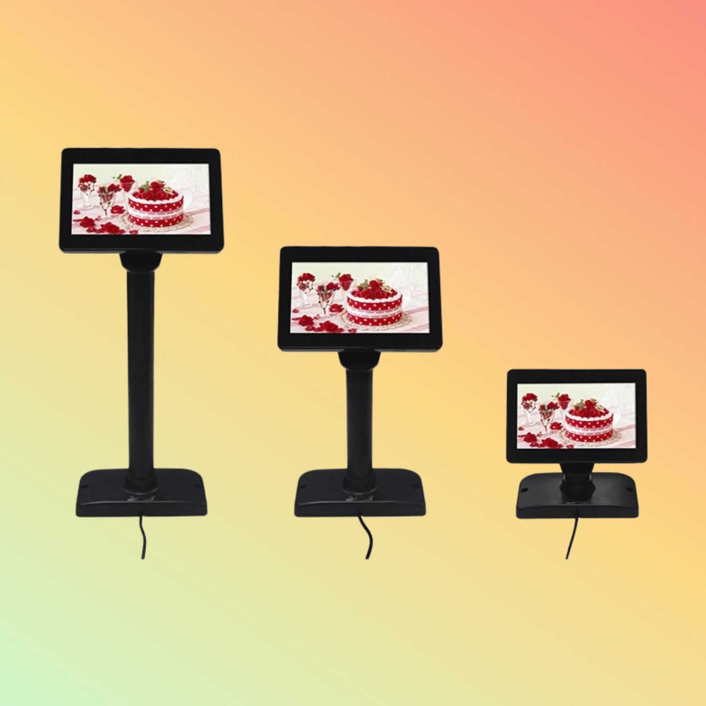 Ocom (LED701) 7" LED Customer Display with usb communication and power supply