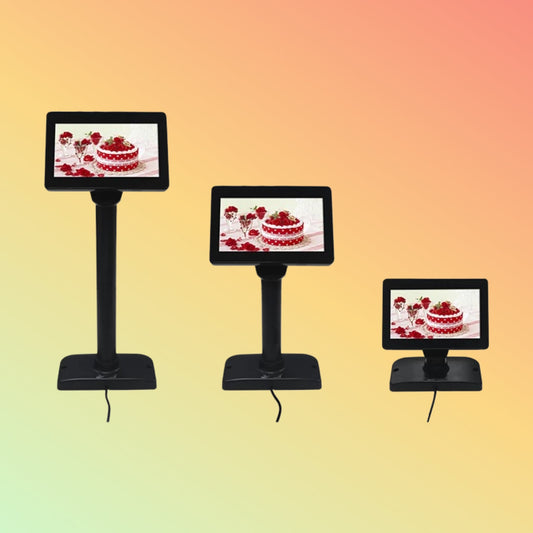 Ocom (LED701) 7" LED Customer Display with usb communication and power supply