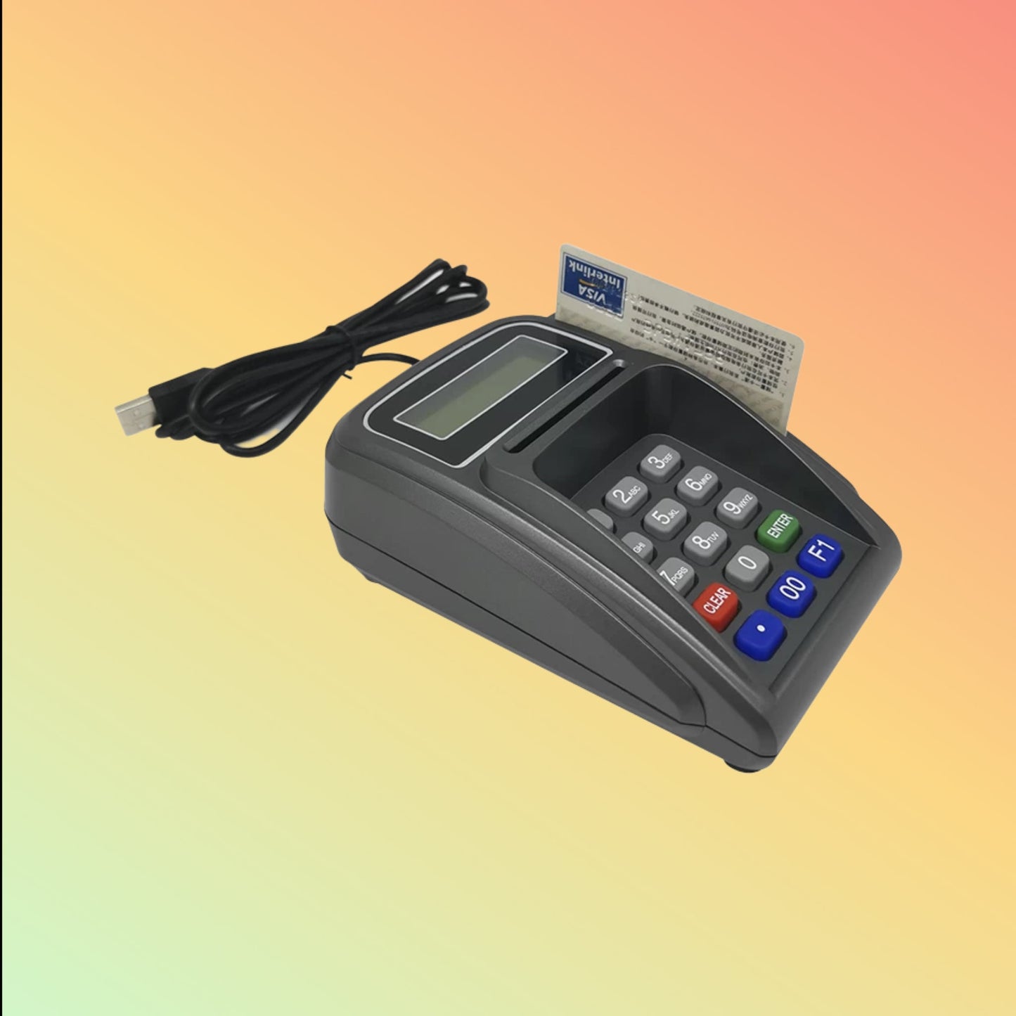 Ocom (KB887) 15 Keys Pinpad With LCD and Optional Card Reader
