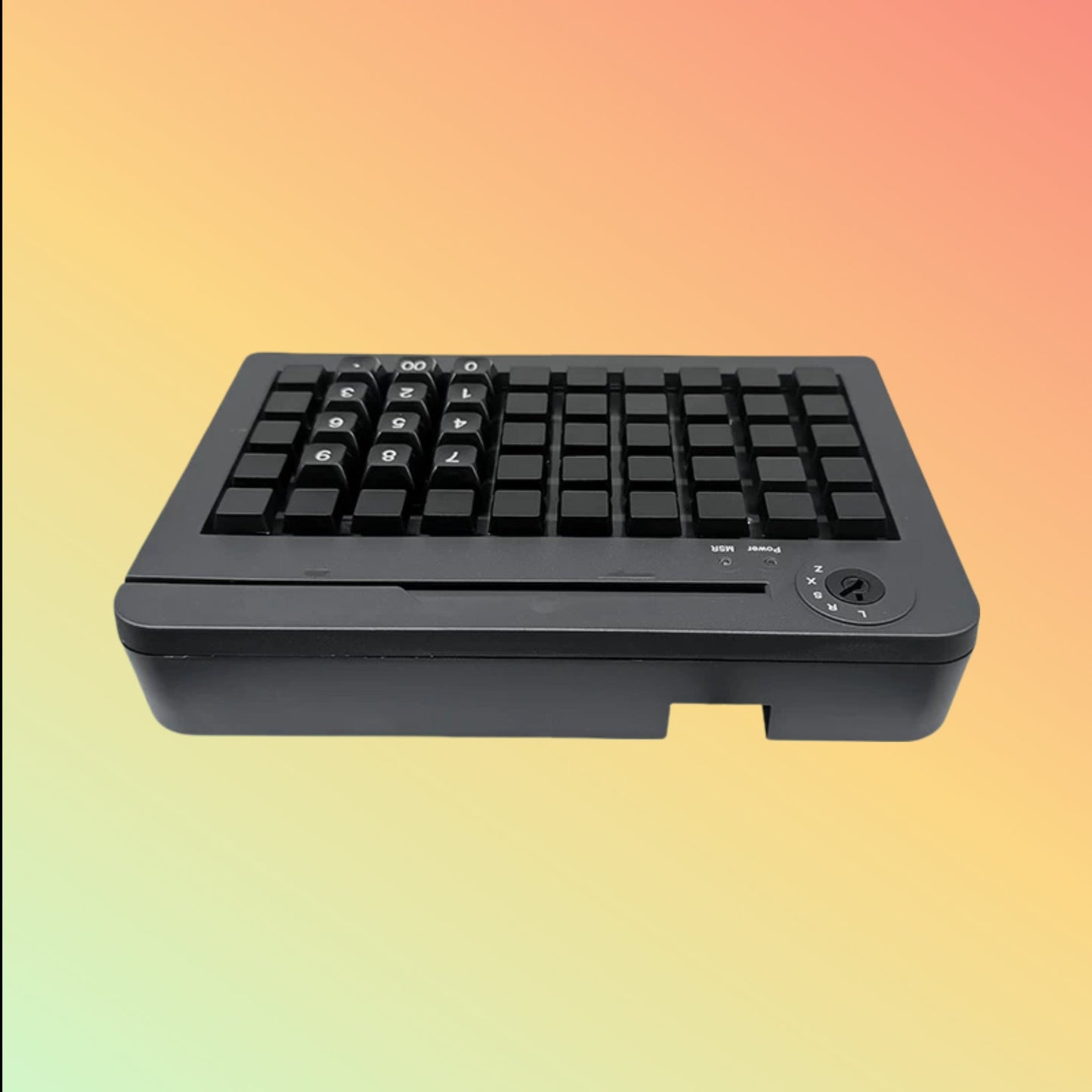 Ocom (KB50) 50 Keys Programmable Keyboard with Triple Tracks Magnetic Card Reader