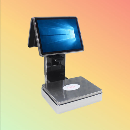 POS-S001 Windows System All-In-One Touch screen POS Scale With Theraml Printer