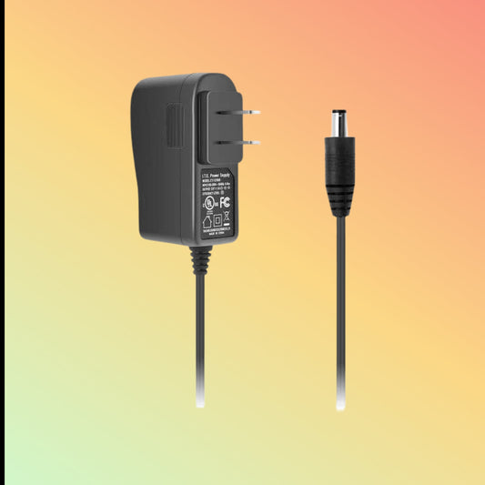 Hiseeu 12V 1A Power Adapter – 12W, 10ft Cable, FCC, for Security Cameras