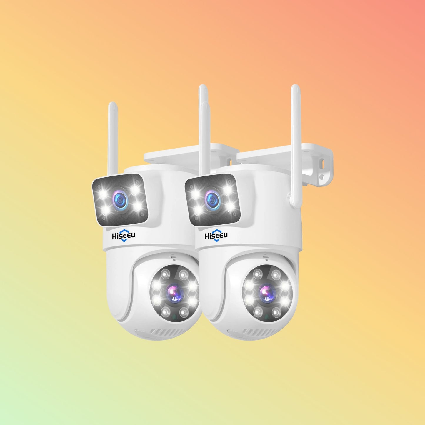 Hiseeu 4MP Dual Lens 5G&2.4G WiFi-Pro Power Cord Security Camera