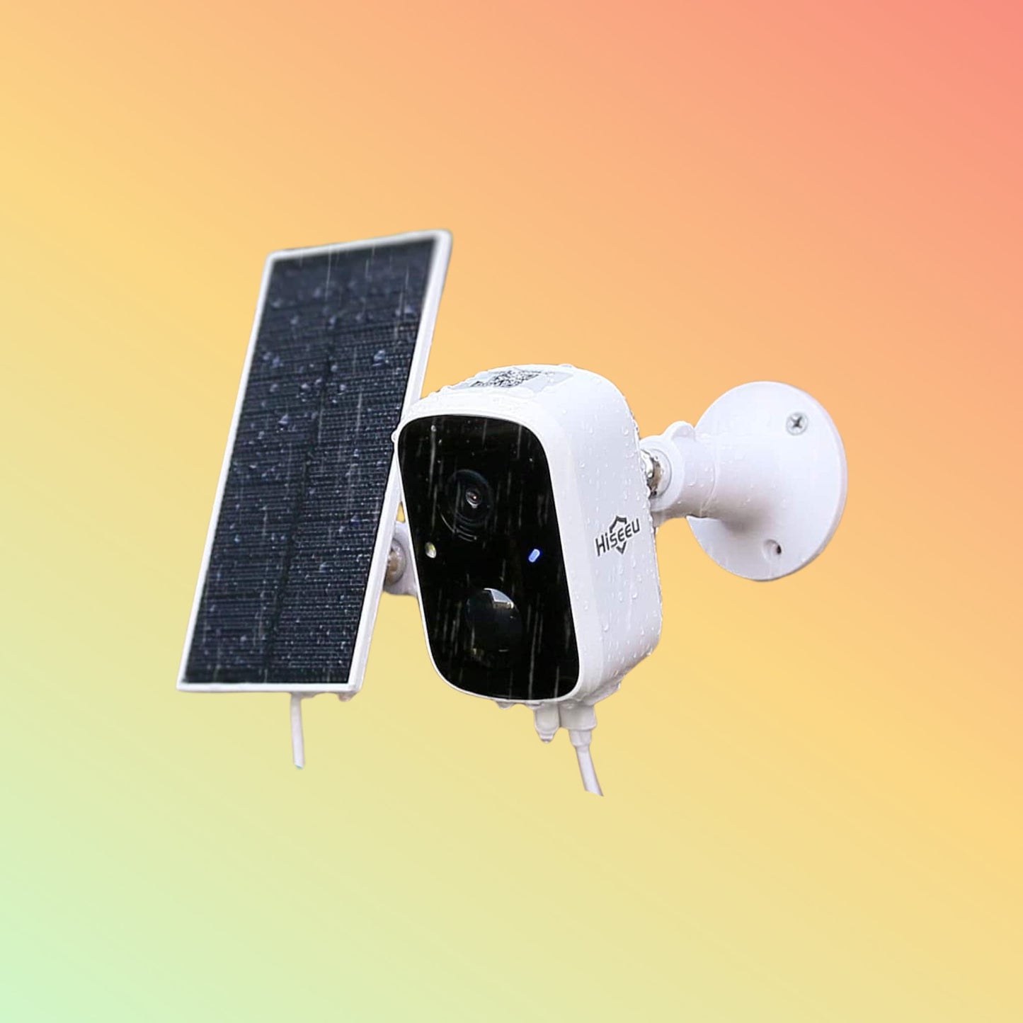 Hiseeu 4MP Solar Battery Powered WiFi Smart Wireless Battery Camera With 2-Way Audio