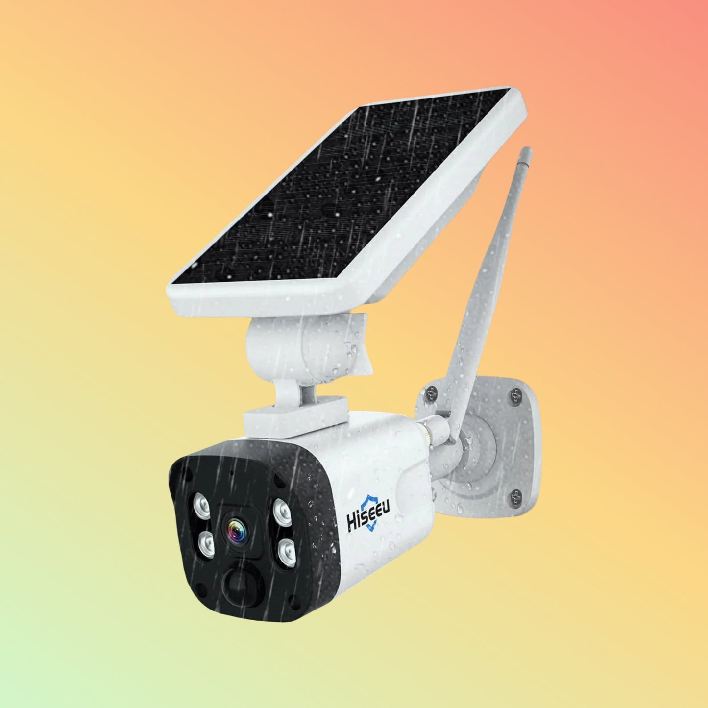 Hiseeu [10CH HD 4K NVR, 4MP Spotlight]Solar Wireless Security Camera System, Outdoor Home Surveillance