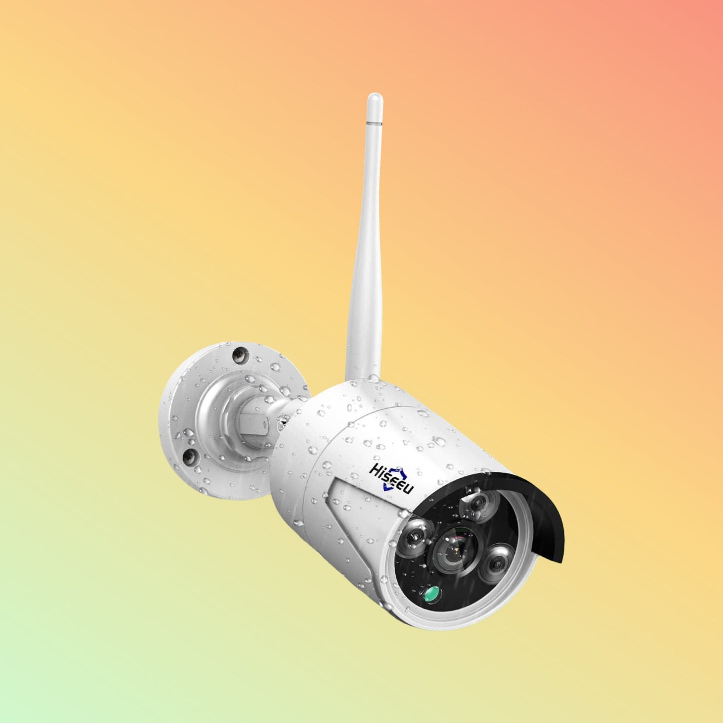 Hiseeu [Wireless Pro, 100ft Range,Expandable 16Channels 4K NVR] 5MP Wireless Security Camera System BUILD-IN HDD