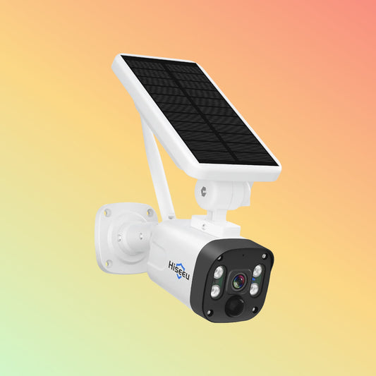Hiseeu 4MP Solar PTZ 360° View Wireless Battery Camera WIth No Monthly Fee Color Night Vision