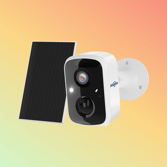 Hiseeu 4MP Solar Battery Powered WiFi Smart Wireless Battery Camera With 2-Way Audio