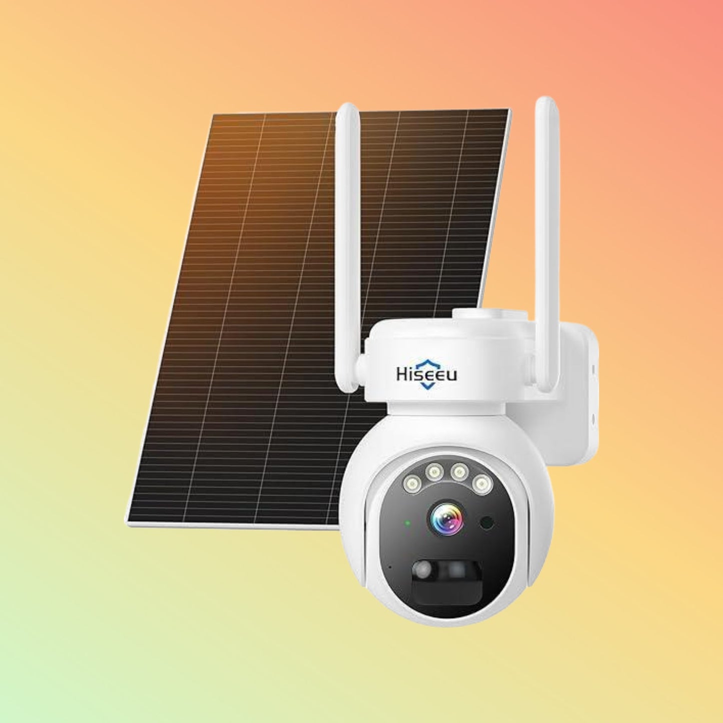 Hiseeu 2K 4MP No WiFi PTZ 𝟯𝟲𝟬° 𝙑𝙞𝙚𝙬 4G Cellular Wireless Security Camera with 64G SD&SIM Card
