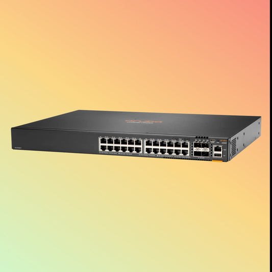 HPE Aruba CX 6200F (JL724A) Switch - 24 x Gigabit Ethernet BASE-T Ports, 4 x 1/10G SFP Ports, 1 x USB-C Console