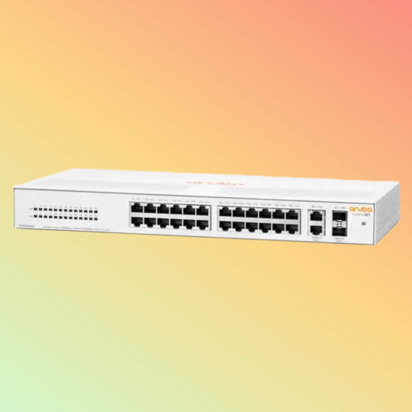 HPE Aruba Instant On 1430 (R8R50A) Switch - 26 x Gigabit Ethernet Ports RJ45, 2 x SFP Gigabit Ethernet WAN
