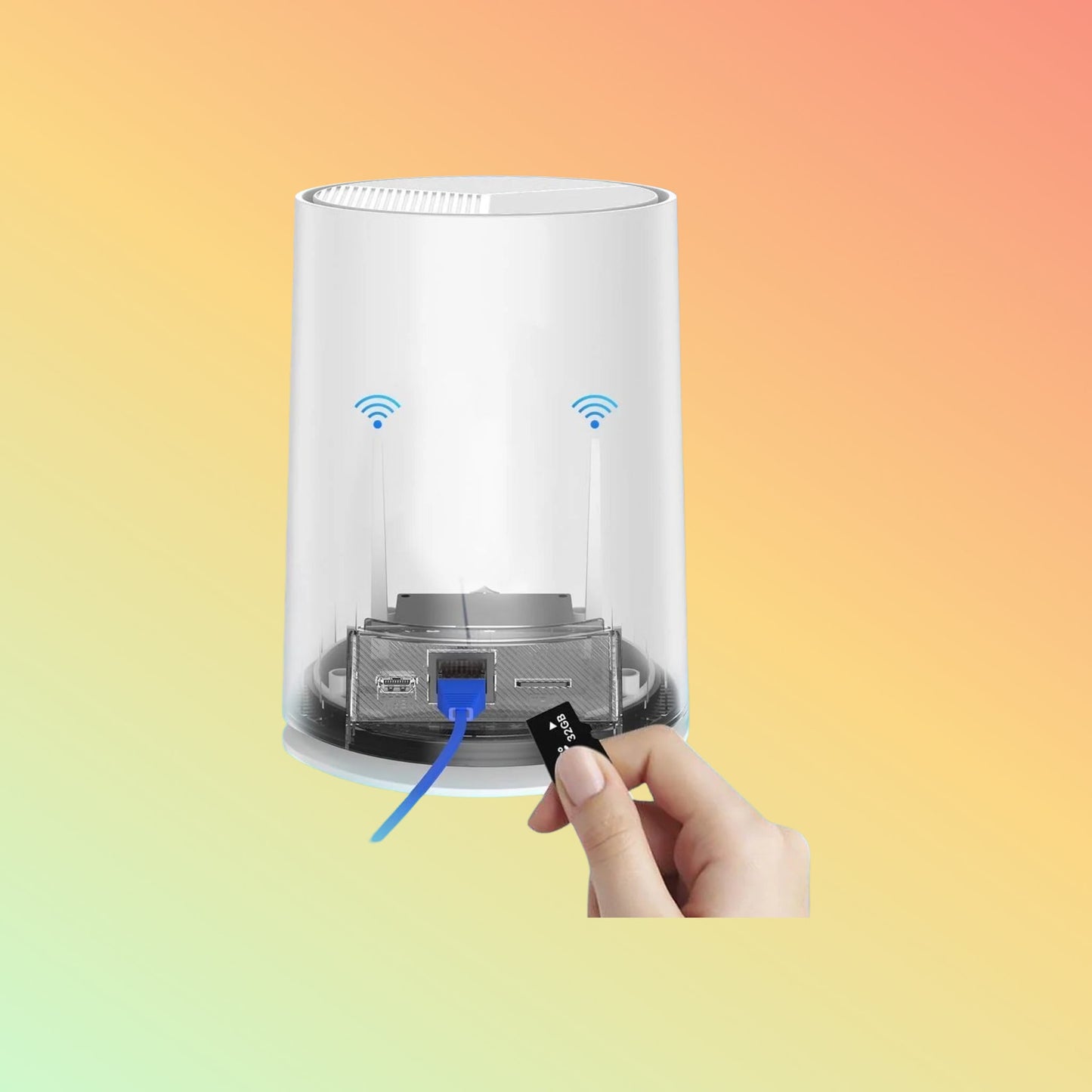 Hiseeu [Wireless , Expandable 10Channels 10in"Monitor NVR] 4MP Solar Security Camera System BUILD-IN 1T HDD