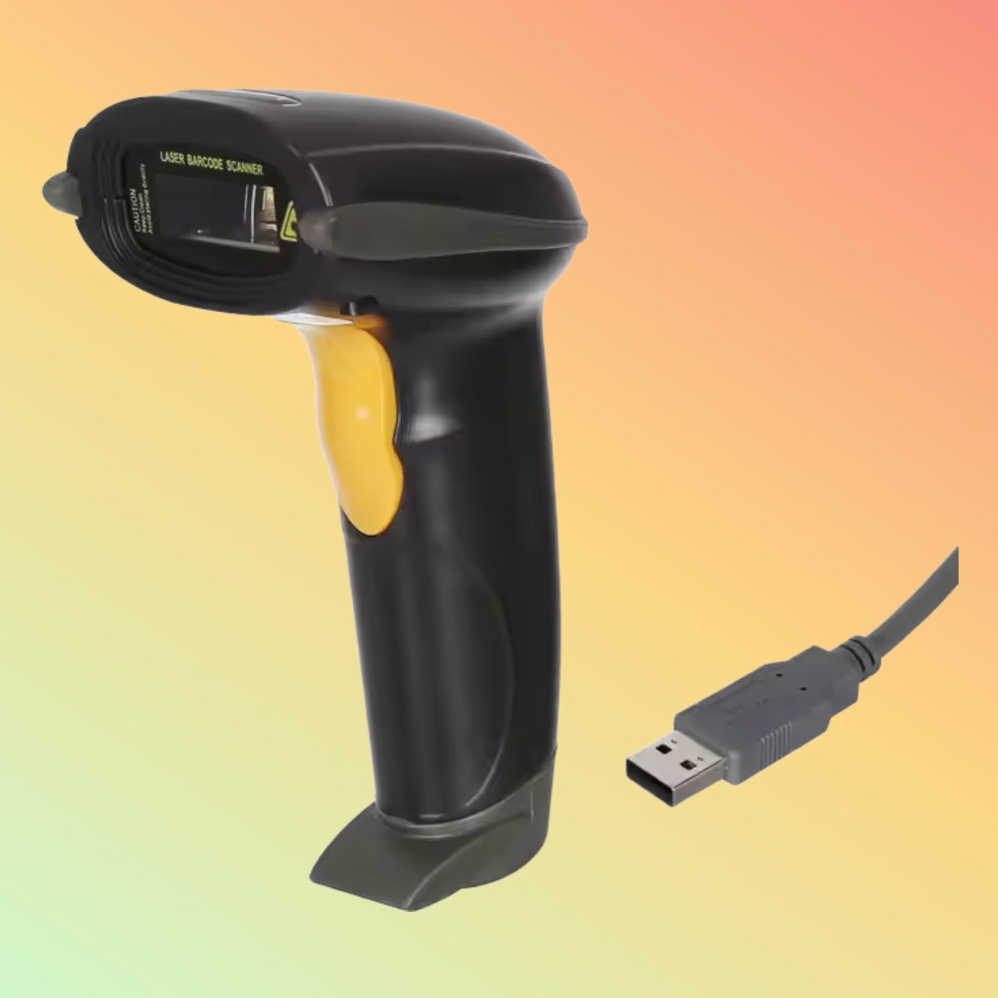 MiNJCODE MJ2809 Handheld 1D Laser Wired Barcode Scanner Code Reader