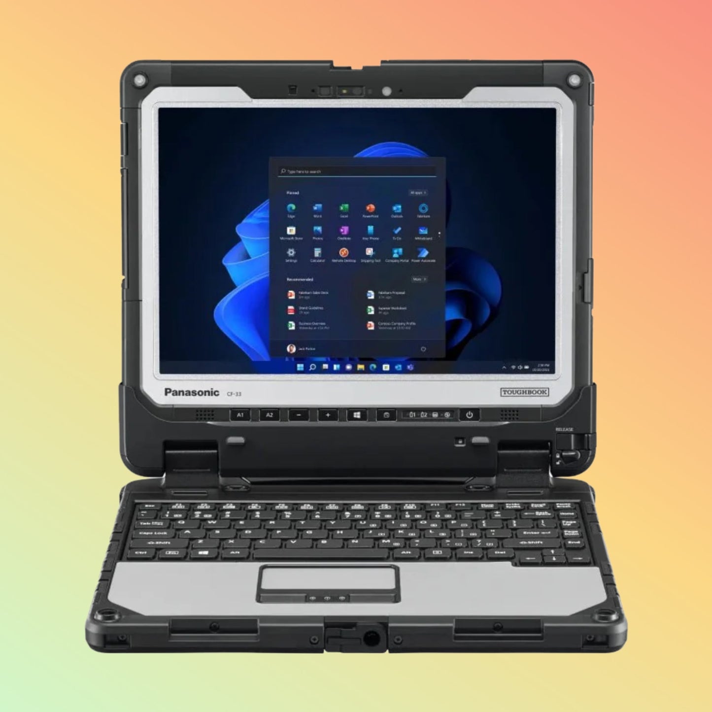 Panasonic Toughbook 33, CF-33, 12", Intel Core I7-7600U 2.80GHz, 4G LTE, Contactless SmartCard Reader