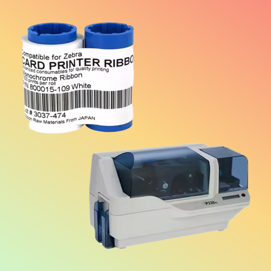 LINKWIN LW005 CK Super2 YMCKO 200images 800015-440 Ribbon Cards For Zebra Resin Ribbon i Series P330i P420i P430i P520i