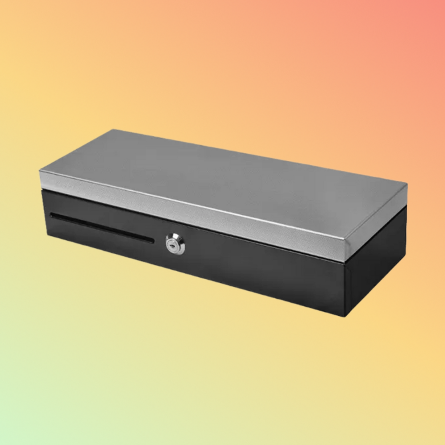 MAKEN FT-460HB Key Lock Easy Operation Flip Top Standard Cash Drawer Money Box