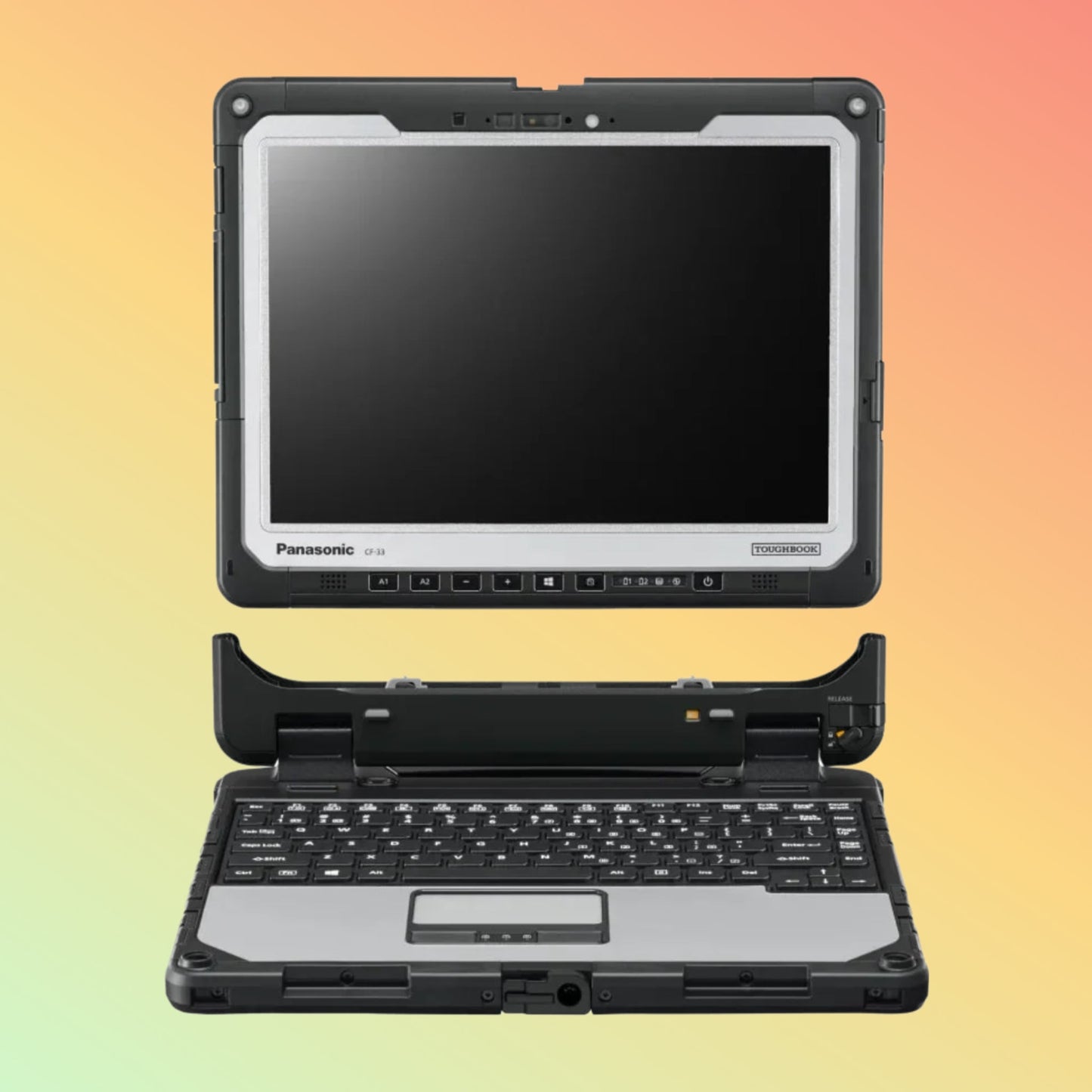 Panasonic Toughbook 33, CF-33, 12", Intel Core I7-7600U 2.80GHz, 4G LTE, Contactless SmartCard Reader