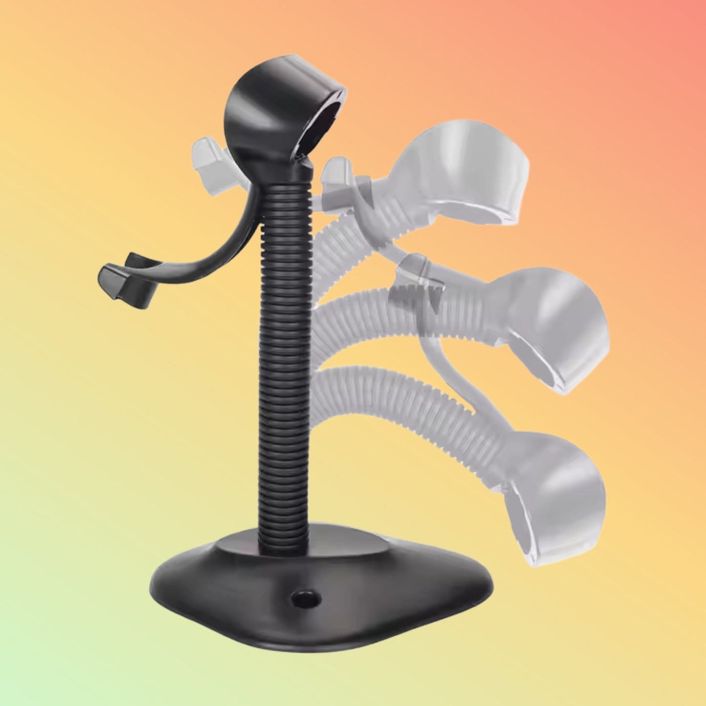 MiNJCODE MJ2809AT 1D Laser Wired USB Hand-free Scanner Stand Laser Barcode Scanner