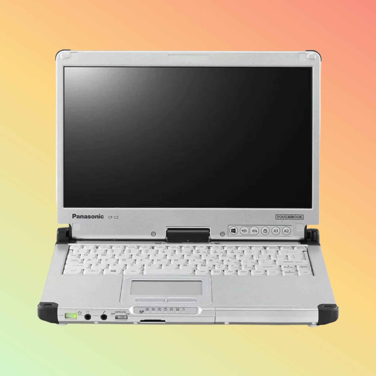 Panasonic Toughbook CF-C2 MK2 2-in-1 Rugged Laptop, 12.5" Touch, Intel Core I5-4300U 1.9GHz, 4G LTE, 256GB SSD, Win 10 Pro