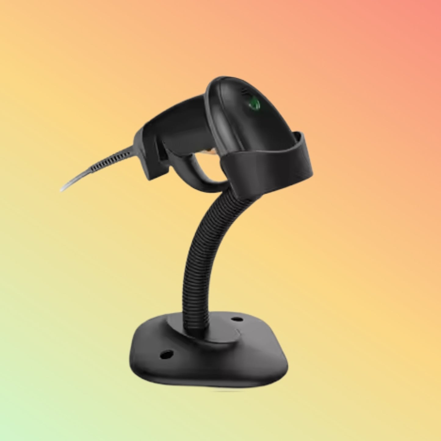 MiNJCODE MJ2809AT 1D Laser Wired USB Hand-free Scanner Stand Laser Barcode Scanner